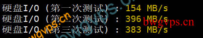 搬瓦工CN2 DC3 IO硬盘读写